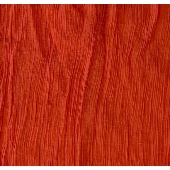 DOLLED UP by F.A.N.C. Women's Size Small Coral Summer Tank Top Crinkle Cut-out - Picture 4 of 10